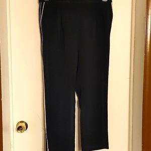 Ann Taylor double tuxedo stripe Capri pant